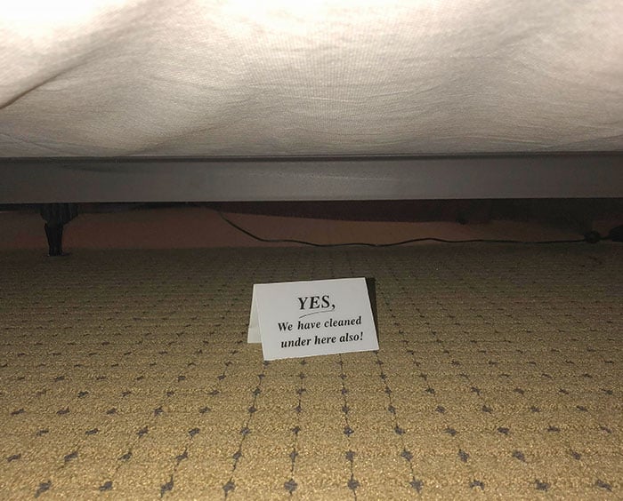 Clean under the bed
