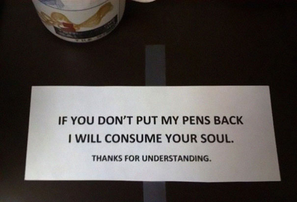 Passive Aggressive Office Notes That Will Spice Up Your Day